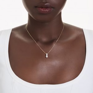 Swarovski Κολιέ Stilla Attract 5723298 Επιχρυσωμένα με κίτρινο χρυσό
