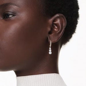 Swarovski Σκουλαρίκια Stilla Attract 5723300 Επιχρυσωμένα με κίτρινο χρυσό
