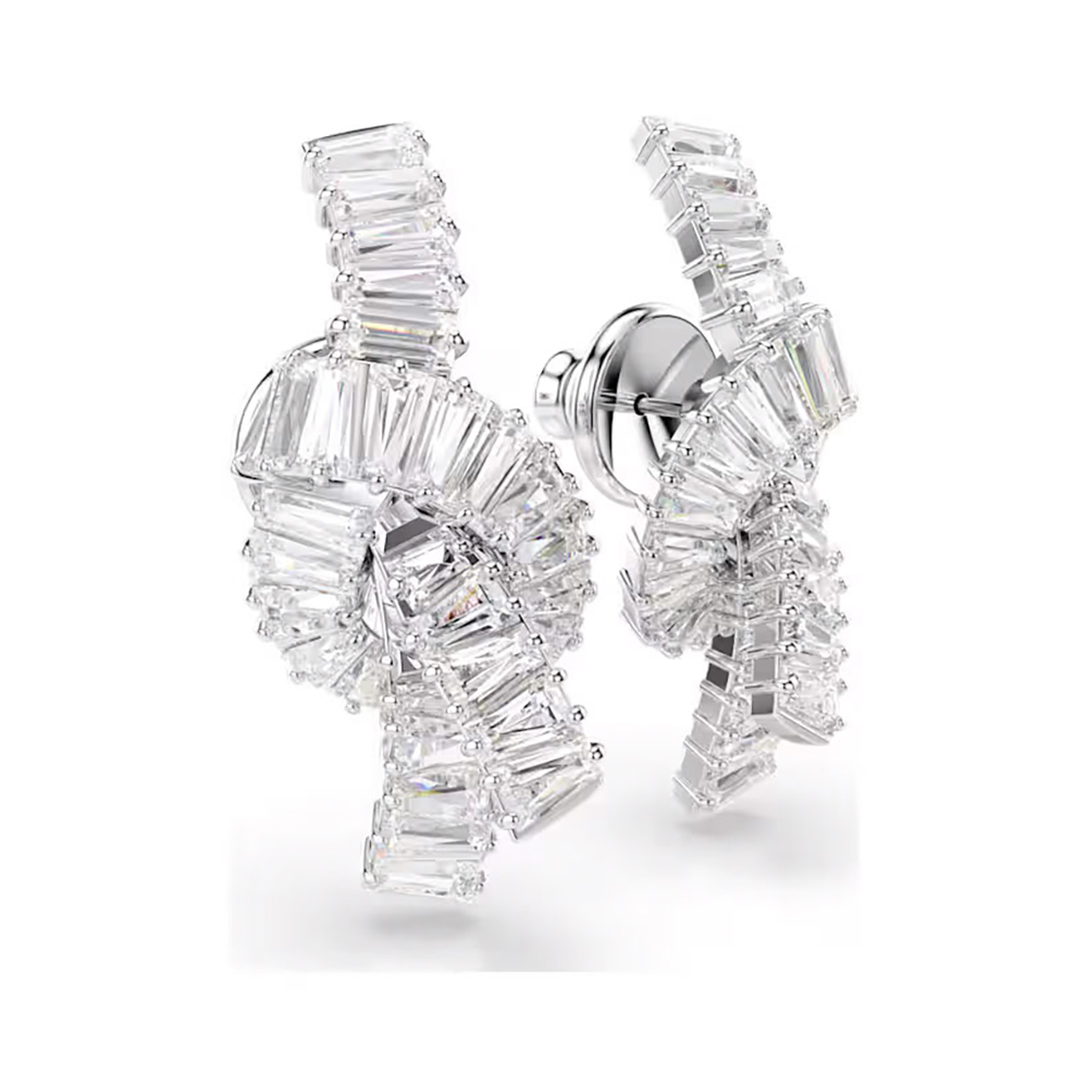 Swarovski Σκουλαρίκια Κόμπος Matrix 5727040 Επιροδιωμένα