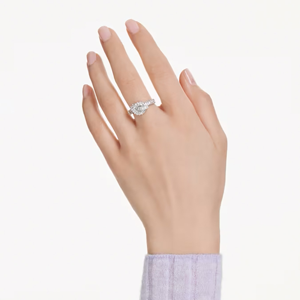 Swarovski Δαχτυλίδι Κόμπος Matrix 5727122 Επιροδιωμένο