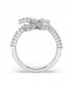 Swarovski Δαχτυλίδι Κόμπος Matrix 5727122 Επιροδιωμένο