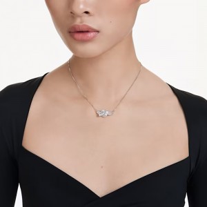 Swarovski Κολιέ Κόμπος Matrix 5728553 Επιροδιωμένο