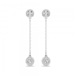 Swarovski Σκουλαρίκια Una Angelica 5732273 Επιπλατινωμένα