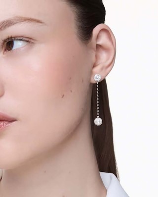 Swarovski Σκουλαρίκια Una Angelica 5732273 Επιπλατινωμένα