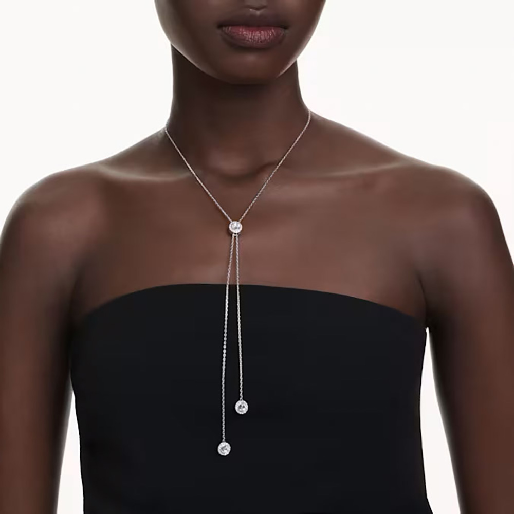 Swarovski Κολιέ σε σχήμα Y Una Angelic 5733067 Επιροδιωμένο