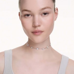 Swarovski Κολιέ Τσόκερ Una Angelic 5733116 Επιροδιωμένο