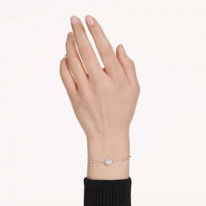 Swarovski Βραχιόλι Una Angelic 5733196 Επιροδιωμένο