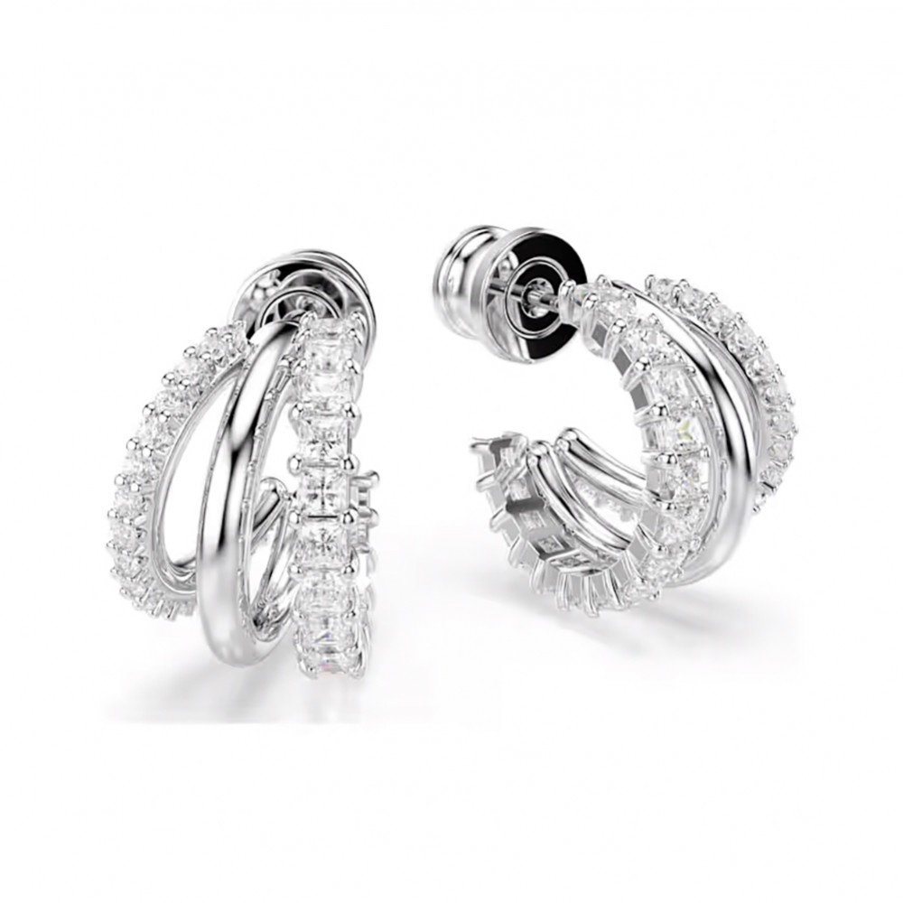 Swarovski Σκουλαρίκια Hyperbola 5737110 Επιπλατινωμένα
