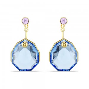 Swarovski Σκουλαρίκια Gema 5737499 Επιχρυσωμένα με κίτρινο χρυσό