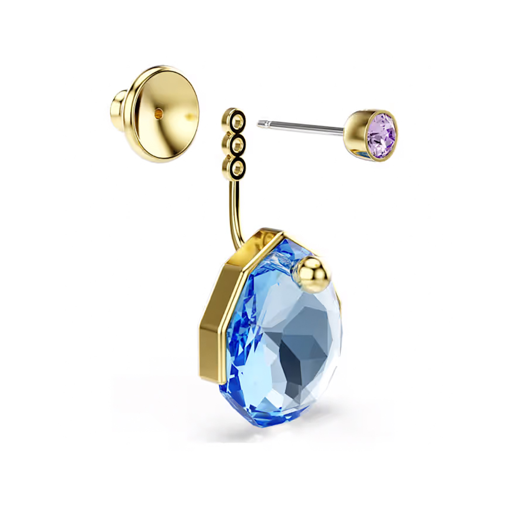 Swarovski Σκουλαρίκια Gema 5737499 Επιχρυσωμένα με κίτρινο χρυσό