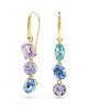 Swarovski Σκουλαρίκια Gema 5747917 Επιχρυσωμένα με κίτρινο χρυσό