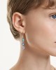 Swarovski Σκουλαρίκια Gema 5747917 Επιχρυσωμένα με κίτρινο χρυσό