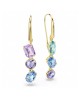 Swarovski Σκουλαρίκια Gema 5747917 Επιχρυσωμένα με κίτρινο χρυσό