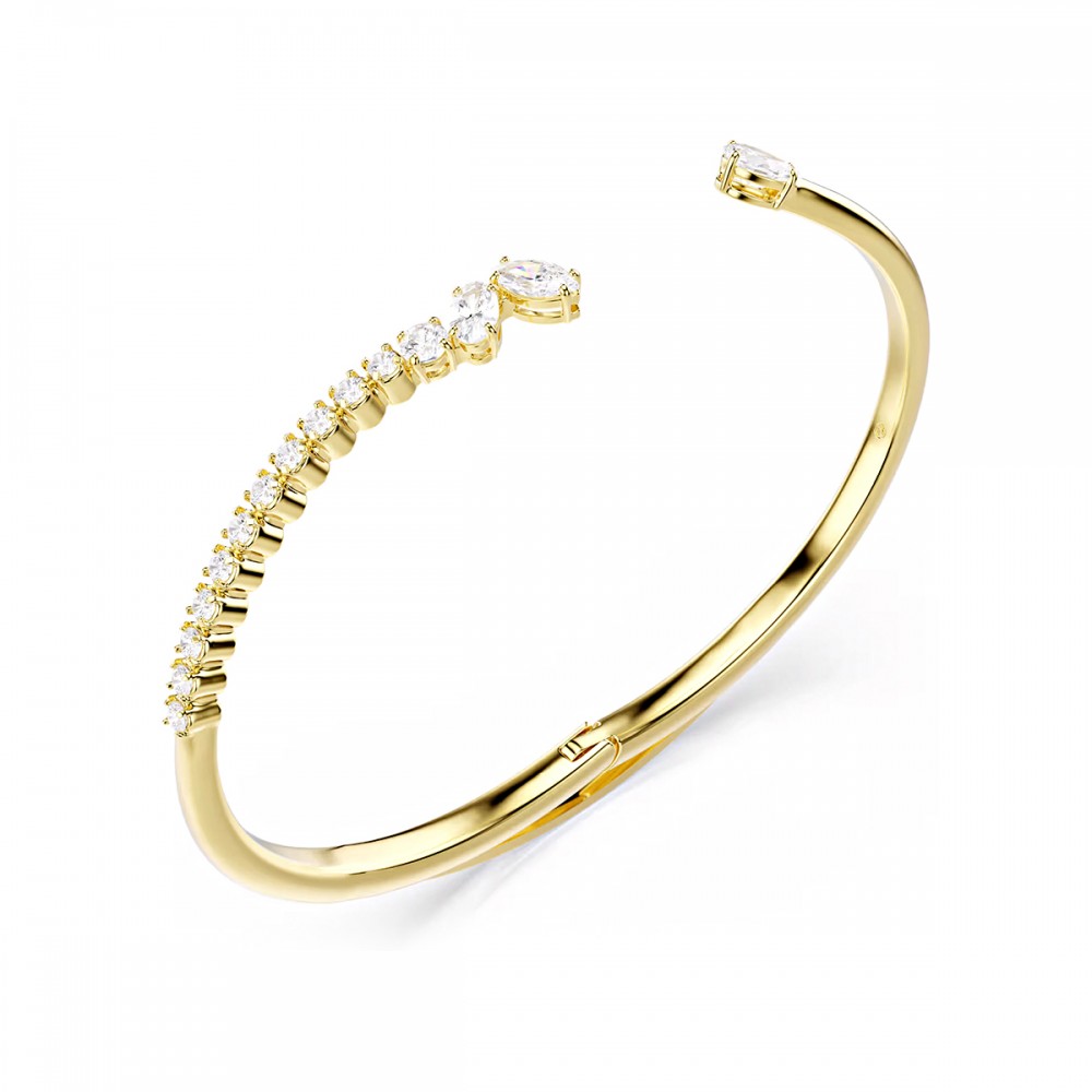 Swarovski Βραχιόλι Mesmera 5750440 Επιχρυσωμένο με κίτρινο χρυσό 