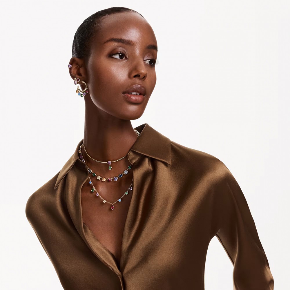 Swarovski Σκουλαρίκια Imber 5753263 Επιχρυσωμένο με κίτρινο χρυσό