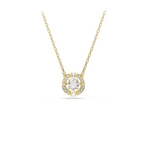 Swarovski Κολιέ Una 5758061 Επιχρυσωμένο με κίτρινο χρυσό 