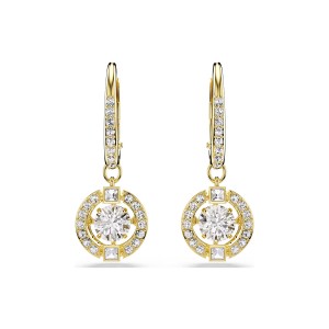 Swarovski Σκουλαρίκια Una Angelic 5758095 Επιχρυσωμένα με κίτρινο χρυσό