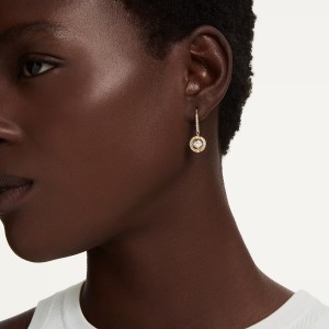 Swarovski Σκουλαρίκια Una Angelic 5758095 Επιχρυσωμένα με κίτρινο χρυσό