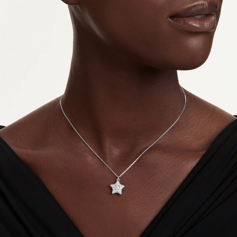 Swarovski Κολιέ Sublima 5758393 Επιμετάλλωση ροδίου