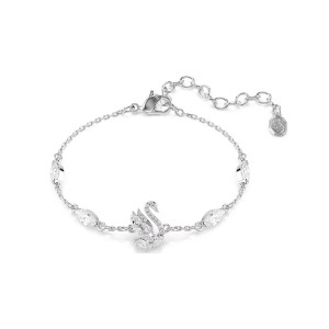 Swarovski Βραχιόλι Swan 5758682 Επιροδιωμένο