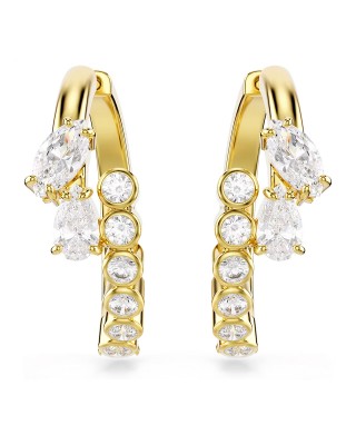 Swarovski Σκουλαρίκια Κρίκοι Mesmera 5761975 Επιχρυσωμένα με κίτρινο χρυσό
