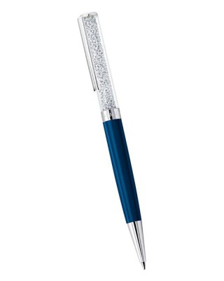 Swarovski Στυλό Crystalline 5351068 Λακαριστό Μπλε Επιχρωμιωμένο Μαύρο χρώμα μελάνι