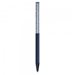 Swarovski Pen Crystalline Ballpoint 5669933 Blue lacquered Octagonal shape Black color ink
