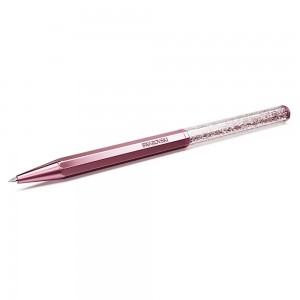 Swarovski Pen Crystalline Ballpoint 5669937 Pink lacquered Octagonal shape Black color ink