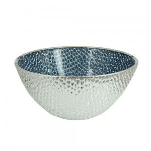 Decorative bowl Silver 925 on glass Code 011345 Diamensions: 15cm x 7cm