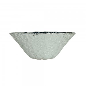 Decorative bowl Silver 925 on glass Code 011346 Diamension: 14cm x 5cm