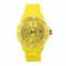 Madison U4167/02 Quartz Plastic case Yellow rubber strap Yellow color dial