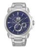 Seiko Premier Kinetic SNP161P1 Quartz chronograph Stainless steel Bracelet Blue color dial