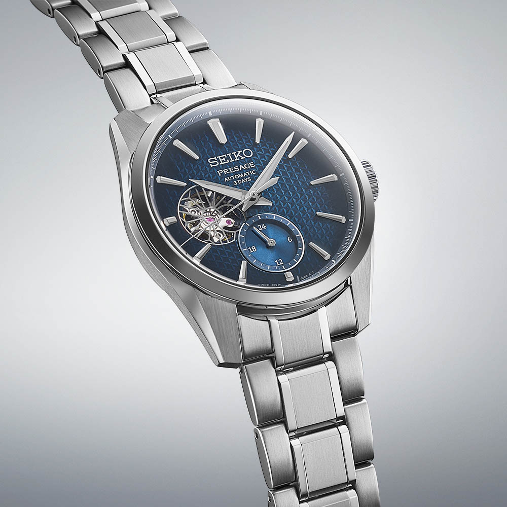 Seiko Presage SPB417J1 Αυτόματο Ανοξείδωτο ατσάλι Μπρασελέ Μπλε χρώμα καντράν