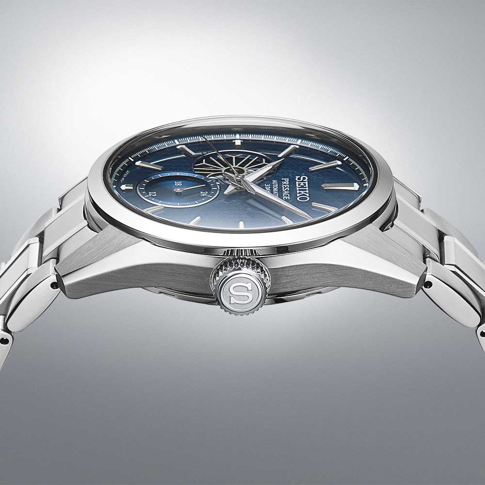 Seiko Presage SPB417J1 Αυτόματο Ανοξείδωτο ατσάλι Μπρασελέ Μπλε χρώμα καντράν