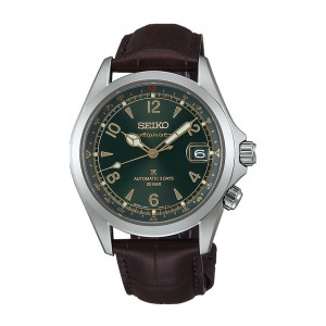 Seiko Prospex Alpinist SPB507J1 Αυτόματο Ανοξείδωτο ατσάλι Καφέ δερμάτινο λουρί Πράσινο χρώμα καντράν