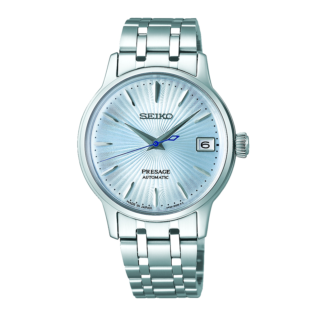 Seiko Presage SRP841J1 Αυτόματο Ανοξείδωτο ατσάλι Μπρασελέ Γαλάζιο χρώμα καντράν