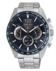 SEIKO Conceptual series SSB345P1 Χρονογράφος Ανοξείδωτο ατσάλι Μπρασελέ Μαύρο χρώμα καντράν