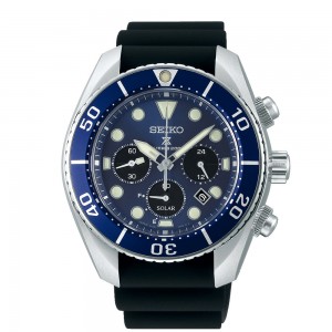 SEIKO Prospex SSC759J1Automatic Stainless steel Black silicone strap Blue color dial Ceramic bezel
