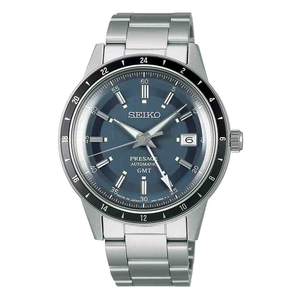 Seiko Presage SSK009J1 Αυτόματο Ανοξείδωτο ατσάλι Μπρασελέ Πετρόλ χρώμα καντράν Κεραμική στεφάνη