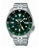 Seiko 5 Sports SSK035K1 Αυτόματο Ανοξείδωτο ατσάλι Μπρασελέ Πράσινο χρώμα καντράν Περιστρεφόμενη στεφάνη