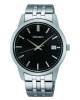 Seiko Essential Time SUR401P1 Quartz Stainless steel Bracelet Black color dial