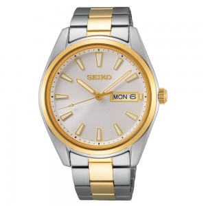 Seiko Essential Time SUR446P1F Quartz Stainless steel Bracelet White color dial.