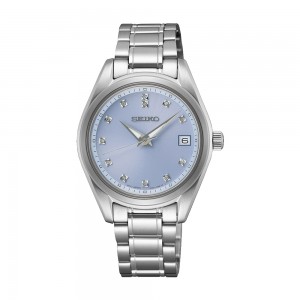 Seiko Conceptual Series SUR581P1 Quartz Ανοξείδωτο ατσάλι Μπρασελέ Γαλάζιο χρώμα καντράν Κρύσταλα