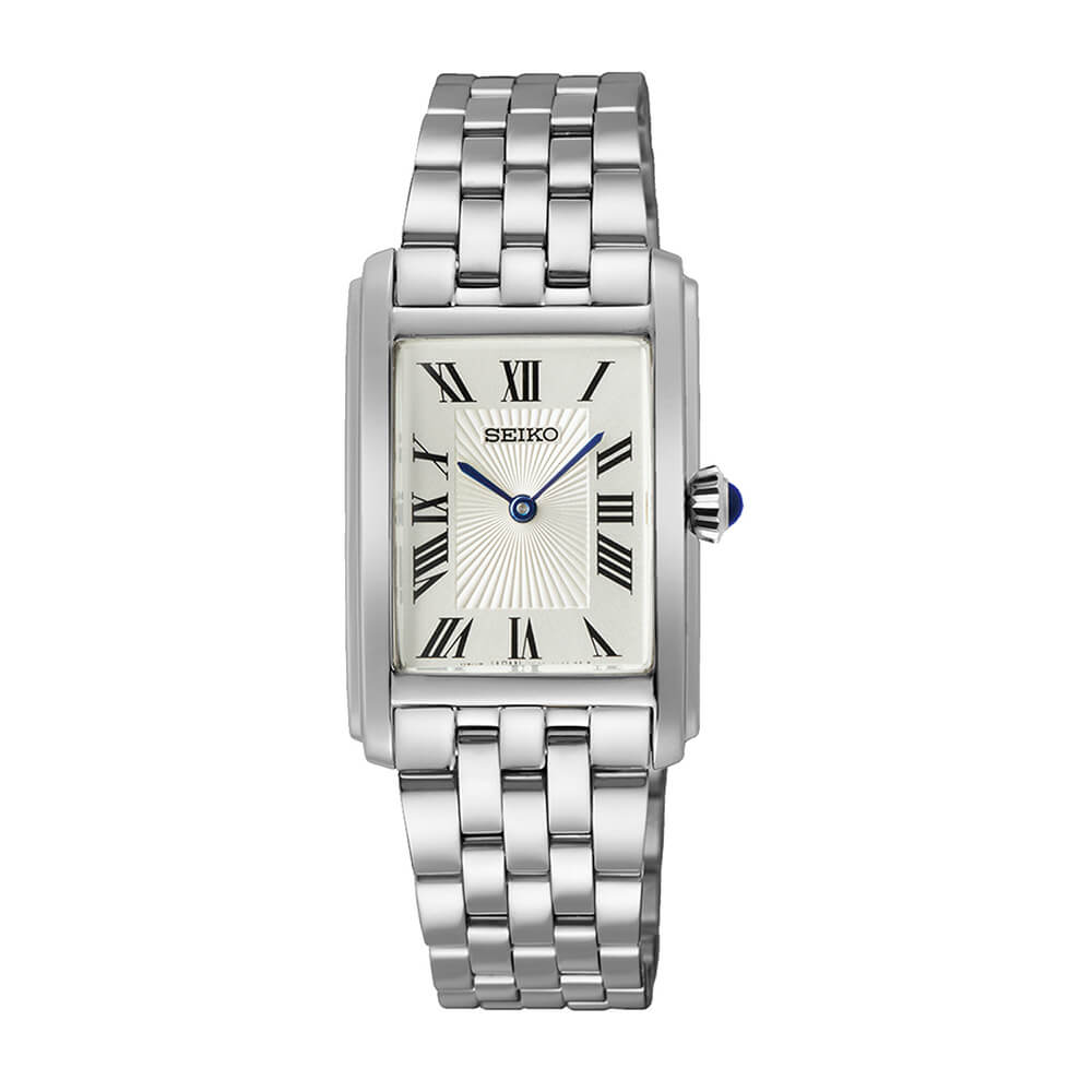 Seiko Conceptual series SWR083P1 Quartz Ανοξείδωτο ατσάλι Μπρασελέ Λευκό χρώμα καντράν