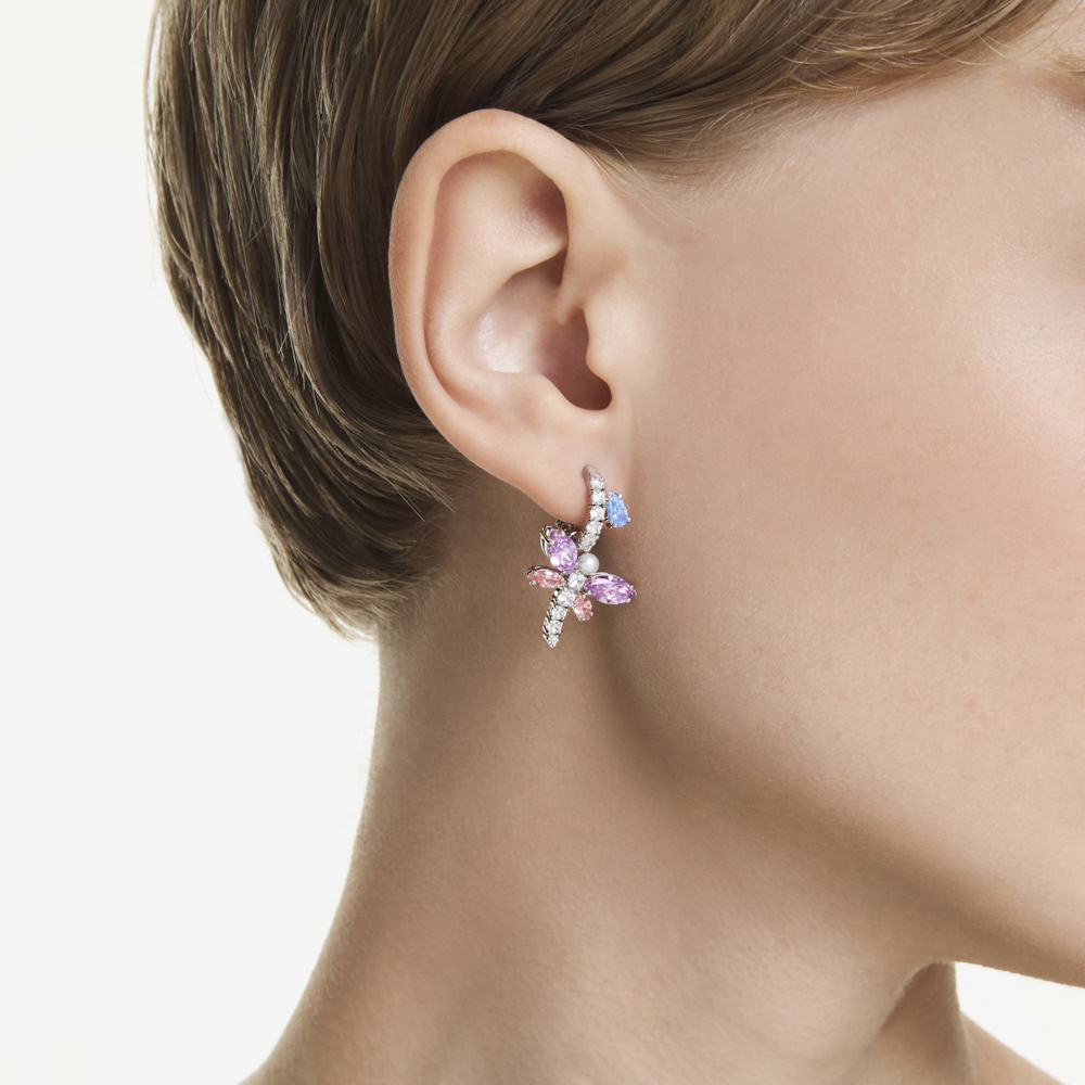 Swarovski Σκουλαρίκια Σταγόνα Ariana Grande 5749185 Επιμετάλλωση ροδίου