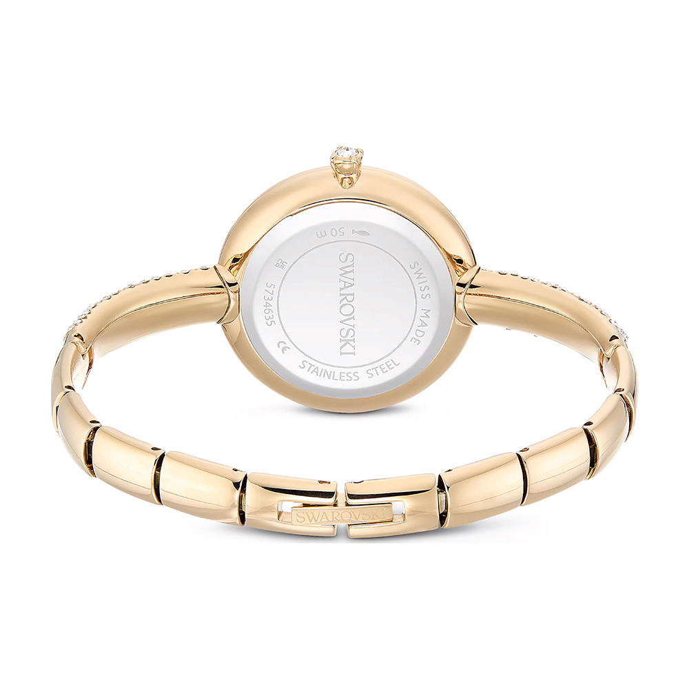 Swarovski Sublima 5734635 Quartz Επιχρυσωμένο Ανοξείδωτο ατσάλι Μπρασελέ Ασημί χρώμα καντράν Κρύσταλλα