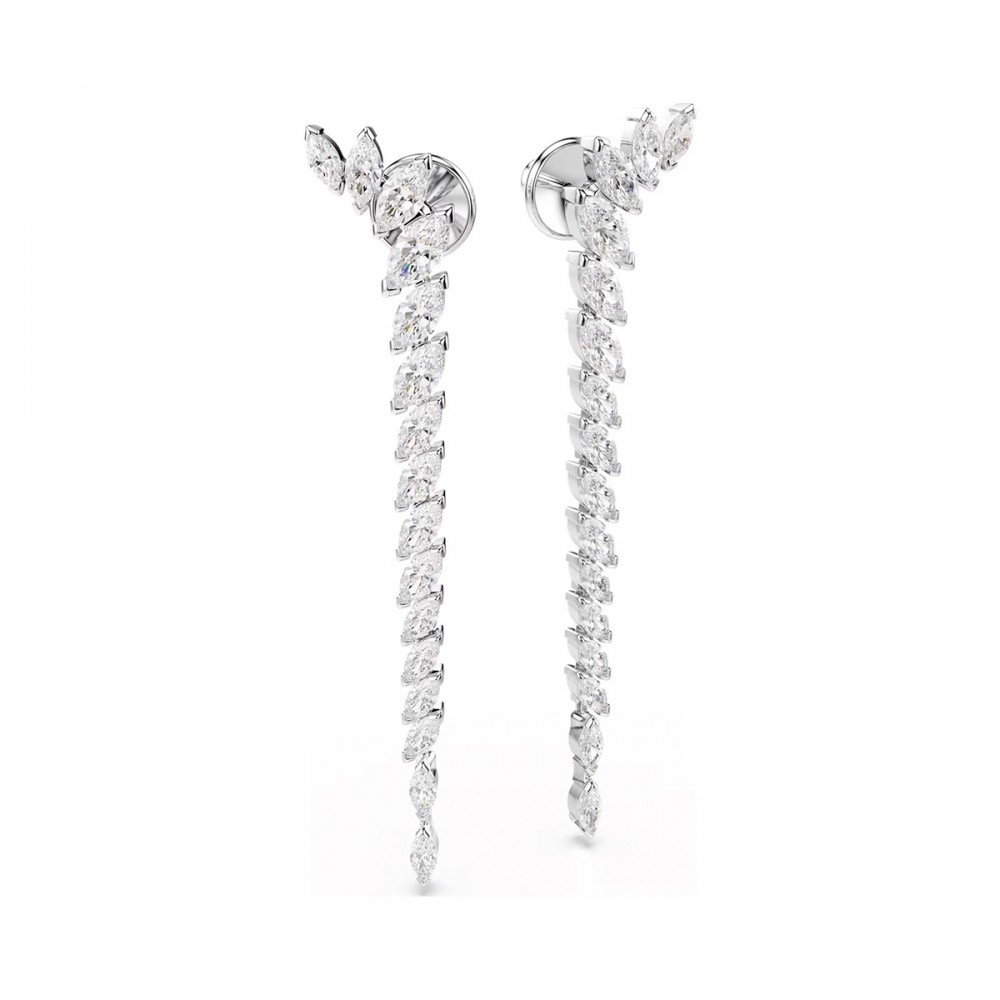 Swarovski Σκουλαρίκια Mesmera 5748006 Επιμετάλλωση ροδίου