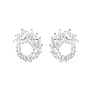 Swarovski Σκουλαρίκια Κρίκοι Mesmera 5748008 Επιροδιωμένα