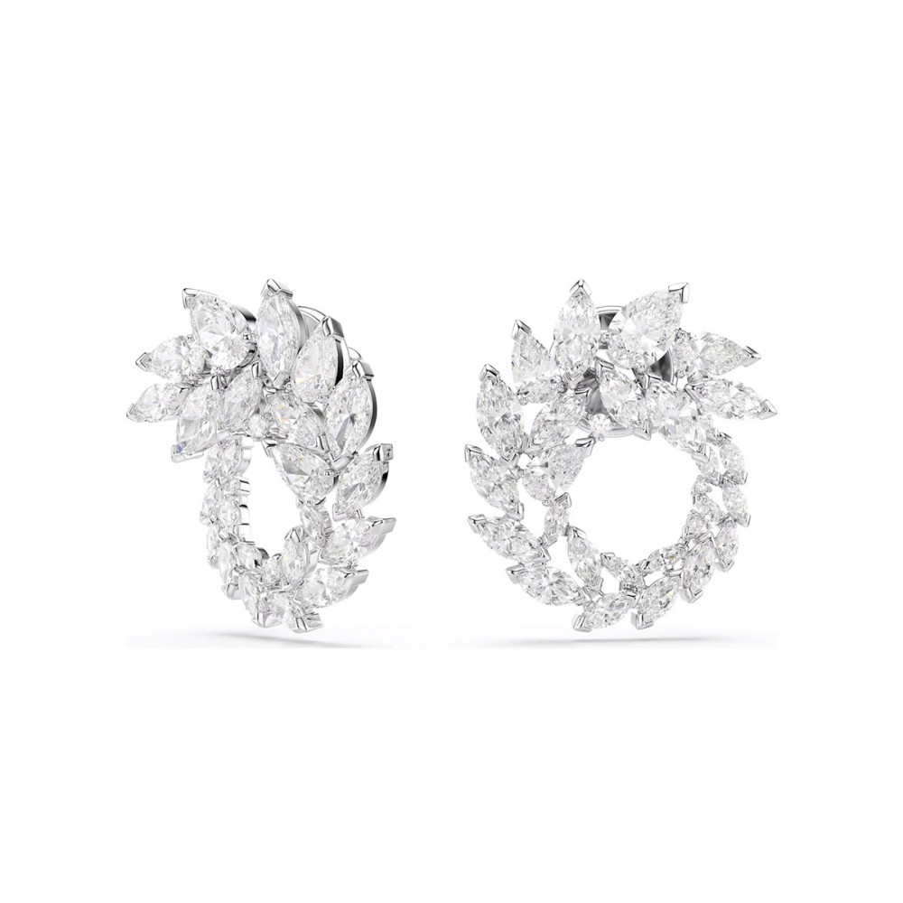 Swarovski Σκουλαρίκια Κρίκοι Mesmera 5748008 Επιροδιωμένα