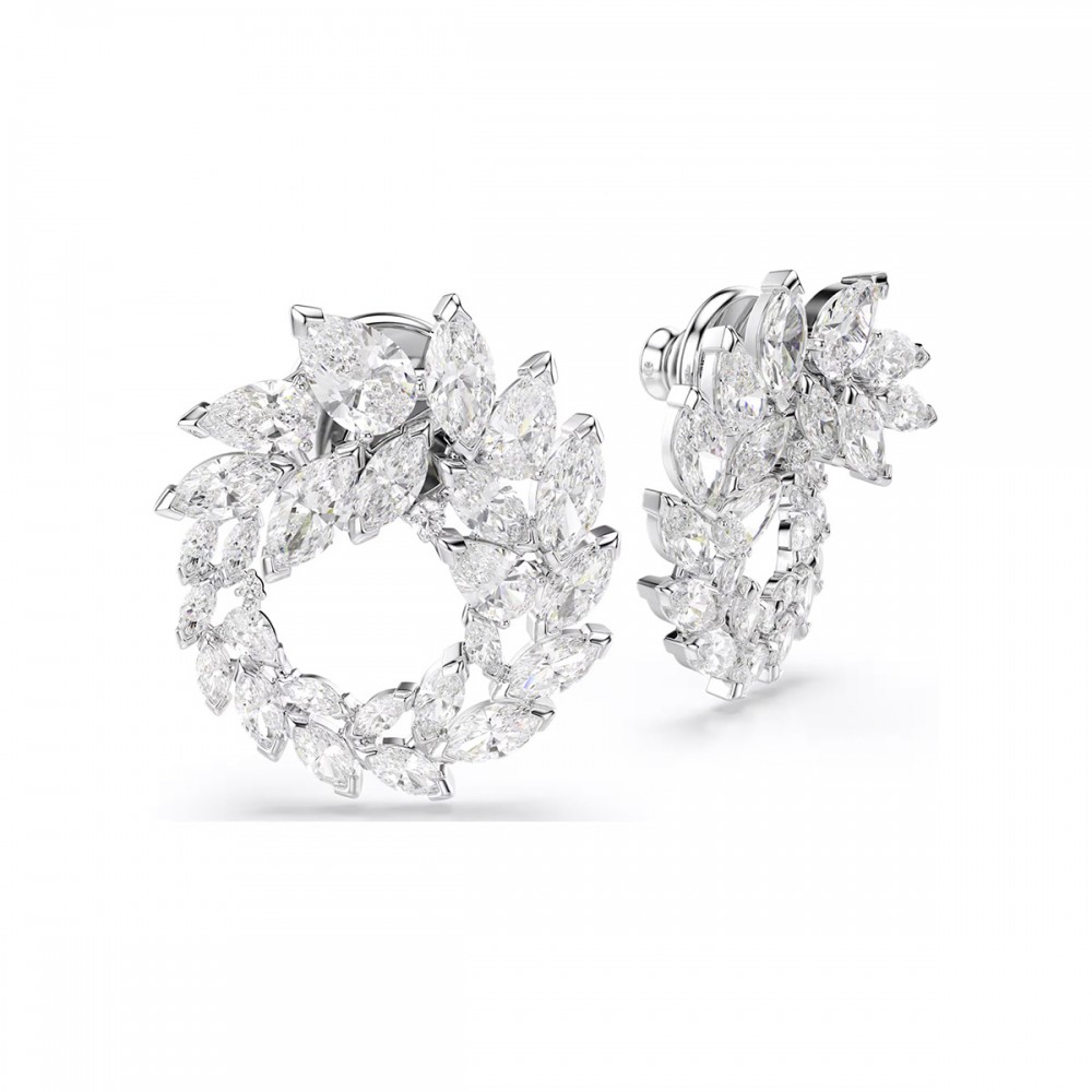 Swarovski Σκουλαρίκια Κρίκοι Mesmera 5748008 Επιροδιωμένα
